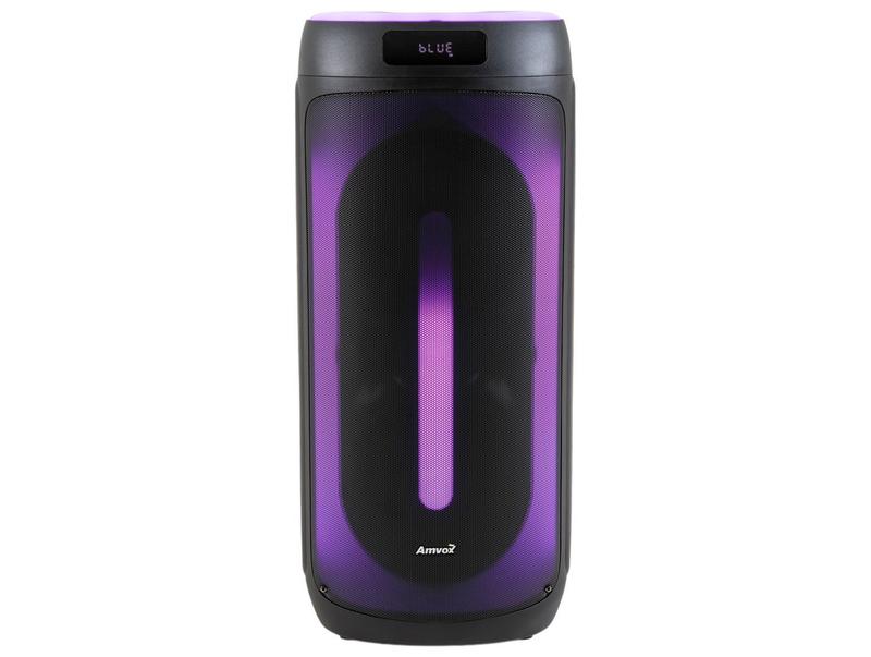 Caixa De Som Amvox Festa II 1600W Led Bluetooth USB SD Bivolt